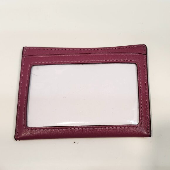 EUC Authentic Coach Signature Mauve Slim ID Card Case - Picture 2 of 3